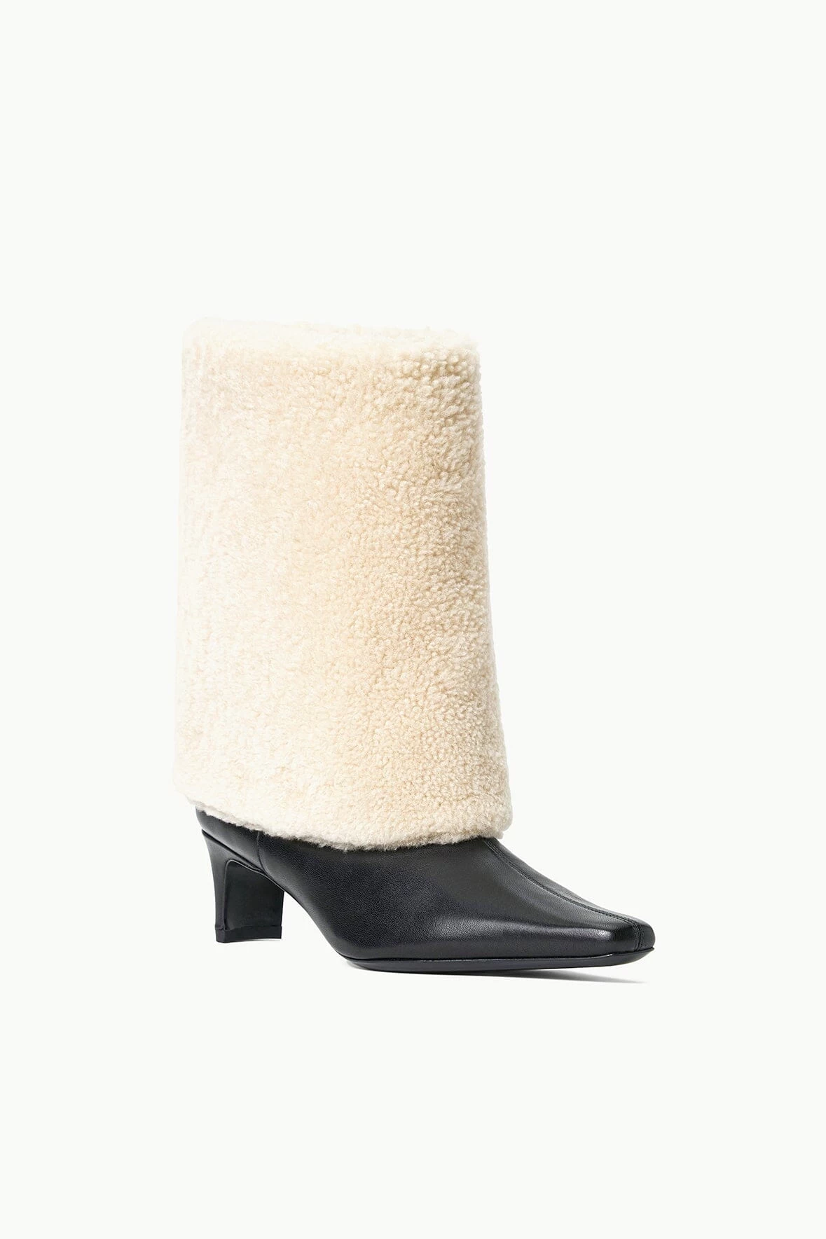 WALLY FOLDOVER BOOT | BLACK CREAM 3 WALLY FOLDOVER BOOT | BLACK CREAM - Image 3