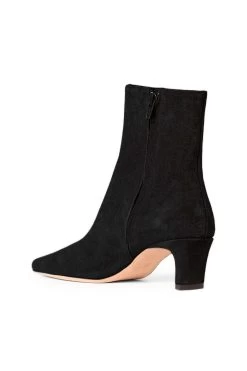 WALLY ANKLE BOOT | BLACK SUEDE -Staud Outlet Store STAUD WALLY ANKLE BOOT BLACK SUEDE SUPF 23 ECOM 3 web