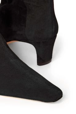 WALLY ANKLE BOOT | BLACK SUEDE -Staud Outlet Store STAUD WALLY ANKLE BOOT BLACK SUEDE SUPF 23 ECOM 4 web