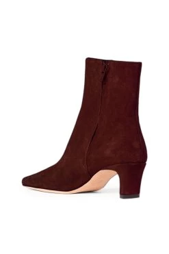 WALLY ANKLE BOOT | MAHOGANY SUEDE -Staud Outlet Store STAUD WALLY ANKLE BOOT MAHOGANY SUPF 23 ECOM 3 web 1
