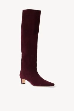 WALLY BOOT | PLUM SUEDE -Staud Outlet Store STAUD WALLY BOOT PLUM FALL 22 ECOM 2 0956d932 e99f 45a7 b11e 5d74e150de82