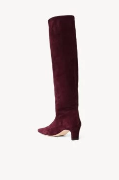 WALLY BOOT | PLUM SUEDE -Staud Outlet Store STAUD WALLY BOOT PLUM FALL 22 ECOM 3 b42582b9 d017 43b0 a40e e34b9ee87e6d