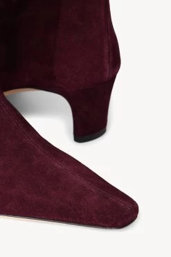 WALLY BOOT | PLUM SUEDE -Staud Outlet Store STAUD WALLY BOOT PLUM FALL 22 ECOM 5