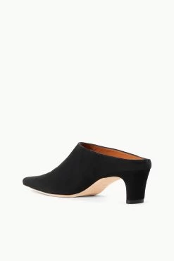 WALLY MULE | BLACK SUEDE -Staud Outlet Store STAUD WALLY MULE SUEDEBLACK SUPF 23 ECOM 3