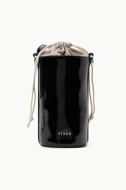 WATER BOTTLE BAG | BLACK -Staud Outlet Store STAUD WATERBOTTLE BAG BLACK SUPF 23 ECOM 2
