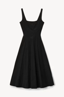 WELLS DRESS | BLACK -Staud Outlet Store STAUD WELLS DRESS BLACK FALL 22 ECOM 1