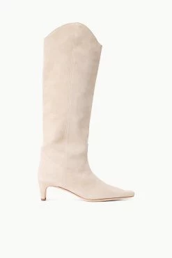 WESTERN WALLY BOOT | MINK SUEDE