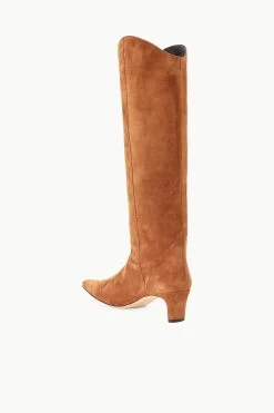 WESTERN WALLY BOOT | TAN SUEDE -Staud Outlet Store STAUD WESTERNWALLY BOOT TANSUEDE SEASON 22 ECOM 3
