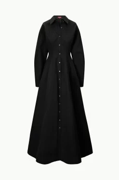 WINONA DRESS | BLACK -Staud Outlet Store STAUD WINONADRESS BLACK ECOM 1