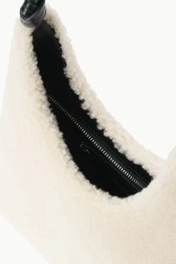 WINONA SHOULDER BAG | CREAM BLACK -Staud Outlet Store STAUD WINONASHOULDERBAG CREAMBLACK ECOM 3