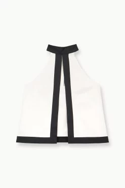 WRIGHT TOP | ECRU BLACK 10 WRIGHT TOP | ECRU BLACK -Staud Outlet Store STAUD WRIGHT WOVENTOP ECRUBLACK FALL 23 ECOM 1