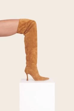 CAMI OVER THE KNEE BOOT | TAN SUEDE 16 CAMI OVER THE KNEE BOOT | TAN SUEDE -Staud Outlet Store Shoes2 00275 web