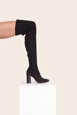 PAZ OVER THE KNEE BOOT | BLACK -Staud Outlet Store Shoes2 00281 web