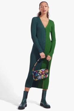 TOMMY BEADED BAG | BLACK MILLEFIORI -Staud Outlet Store Shoko Sweater Cypress Emerald 02681 web