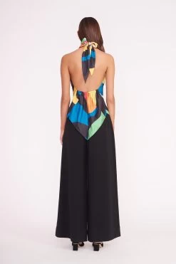 TROPEA TOP | MARBLE WAVE -Staud Outlet Store TROPEA TOP MARBLE WAVE CALEB BLACK 00211 2 web