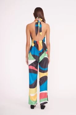 OSCAR PANT | MARBLE WAVE -Staud Outlet Store TROPEA TOP OSCAR PANT MARBLE WAVE 04783 2 web