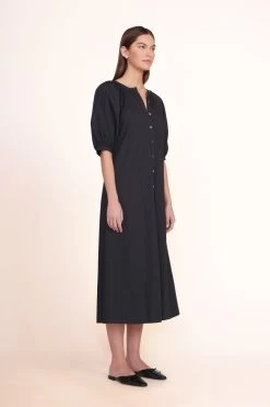 GINA MULE | BLACK -Staud Outlet Store Vincent Dress Black 00603 web 1