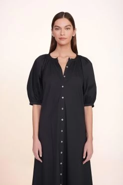 VINCENT DRESS | BLACK -Staud Outlet Store Vincent Dress Black 00612 web