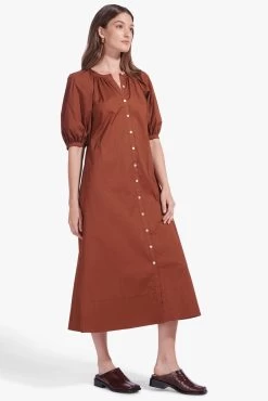 VINCENT DRESS | TAN 10 VINCENT DRESS | TAN -Staud Outlet Store Vincent Dress Tan 00769 web