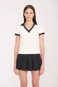 VOLLEY TOP | IVORY BLACK