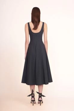 WELLS DRESS | BLACK -Staud Outlet Store Wells Dress Black 00424 web