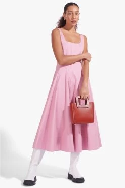 MINI SHIRLEY LEATHER BAG | COGNAC -Staud Outlet Store Wells Dress Rosebud 02865 web 2497f6c5 4e7f 4658 8576 20af5a2a4838