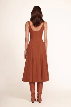 WELLS DRESS | TAN -Staud Outlet Store Wells Dress Tan 823 edit web