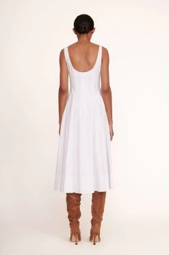 WELLS DRESS | WHITE -Staud Outlet Store Wells Dress White 005 edit web