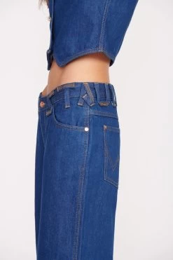 STAUD + WRANGLER THE LOOSE JEAN | DARK RINSE -Staud Outlet Store Wrangler 0616 web