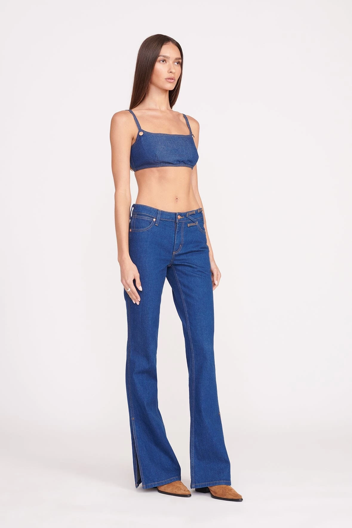 STAUD + WRANGLER THE BIKINI JEAN | DARK RINSE 4 STAUD + WRANGLER THE BIKINI JEAN | DARK RINSE - Image 4