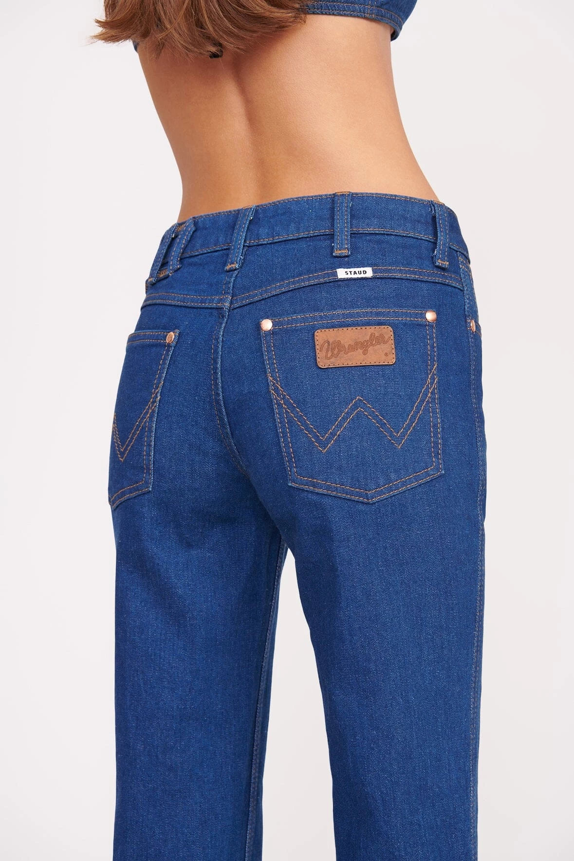 STAUD + WRANGLER THE BIKINI JEAN | DARK RINSE 5 STAUD + WRANGLER THE BIKINI JEAN | DARK RINSE - Image 5