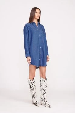 STAUD + WRANGLER THE OVERSIZED WESTERN | DARK RINSE -Staud Outlet Store Wrangler 1095 web