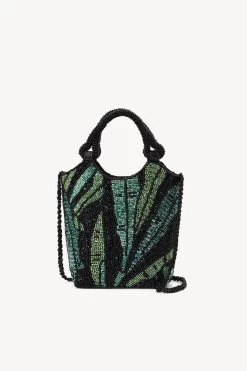 ZOE BEADED BAG | GREEN PALM