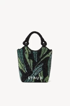 ZOE BEADED BAG | GREEN PALM -Staud Outlet Store ZOE GREENPALM2