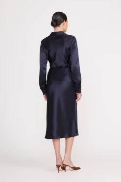 ANGELA SKIRT | NAVY -Staud Outlet Store angela skirt navy 12 b430b420 523c 4763 86d8 1dbf7d7f0fe2