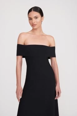ARTISTRY DRESS | BLACK -Staud Outlet Store artistry dress black 1