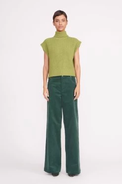 BETTE SWEATER | FERN -Staud Outlet Store bette sweater fern 1