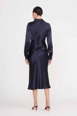 BOGART TOP | NAVY -Staud Outlet Store bogart top navy 9 cc4d1b4c 54b8 43a4 bca2 c2407cf4479f