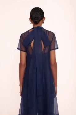 CALLUNA DRESS | NAVY 12 CALLUNA DRESS | NAVY -Staud Outlet Store calluna dress navy 01262 web