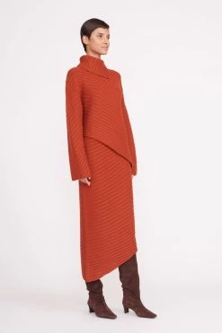 CANTILEVER SKIRT | CINNAMON 8 CANTILEVER SKIRT | CINNAMON -Staud Outlet Store cantilever skirt cinnamon 3 ee35b999 57b1 49d5 a0d4 087076acda3e