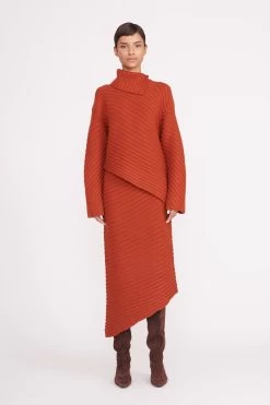 CANTILEVER SKIRT | CINNAMON 9 CANTILEVER SKIRT | CINNAMON -Staud Outlet Store cantilever skirt cinnamon 4 464befde 69b8 4927 b453 b75b7c5dfdf4