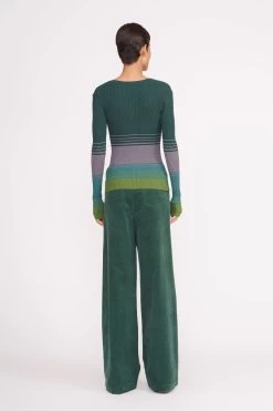 CARGO SWEATER | PINE FOREST 10 CARGO SWEATER | PINE FOREST -Staud Outlet Store cargo sweater pine forest 1