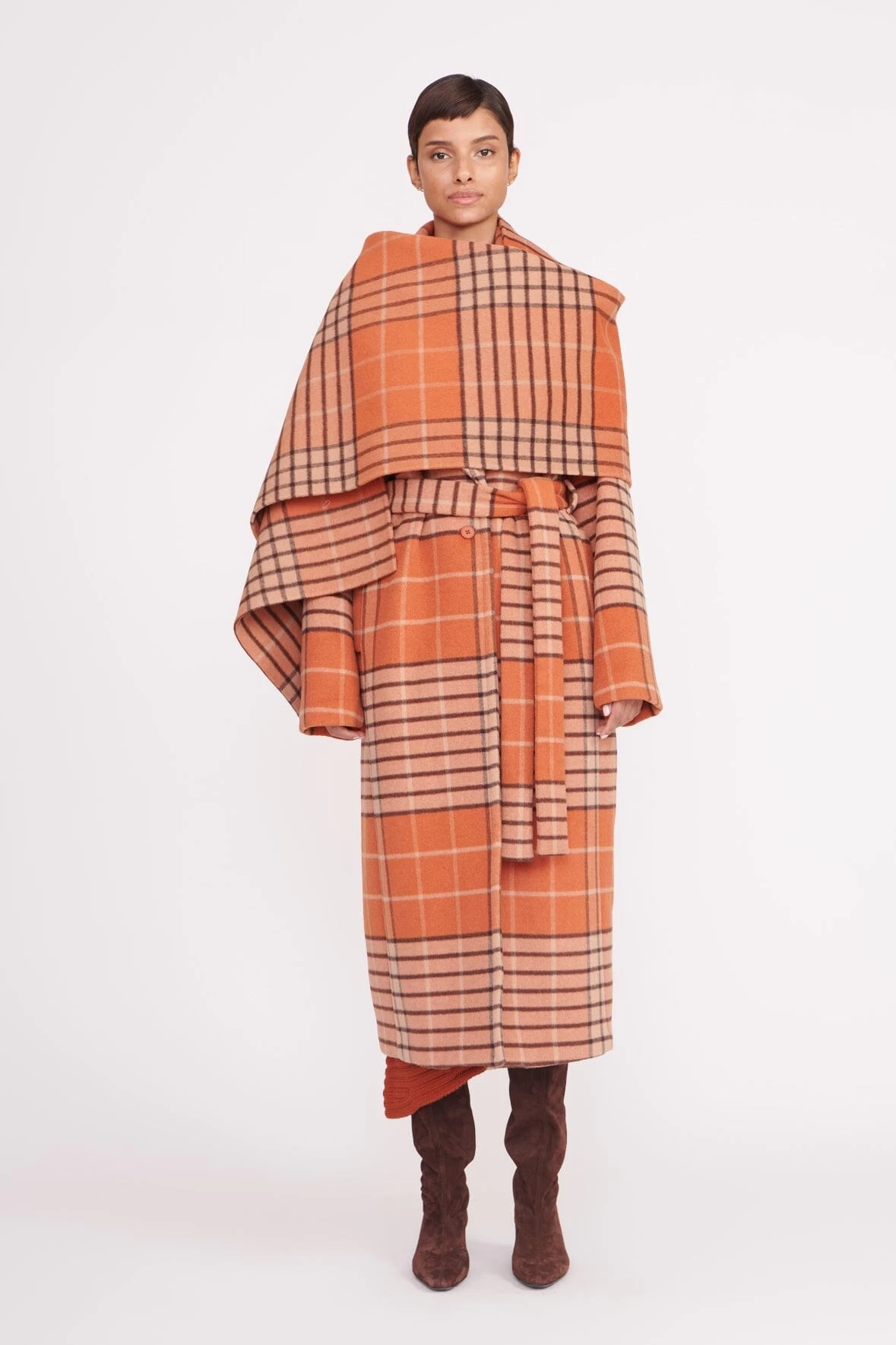 CARVER COAT | PERSIMMON MEGA PLAID 3 CARVER COAT | PERSIMMON MEGA PLAID - Image 3