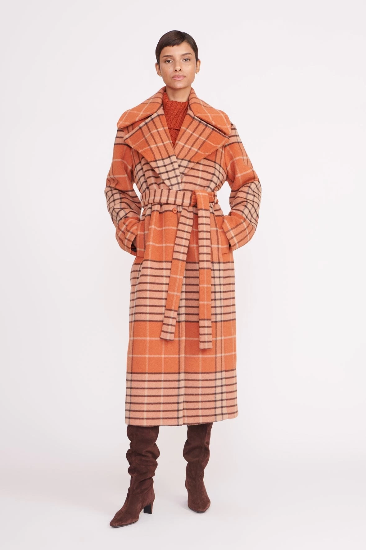 CARVER COAT | PERSIMMON MEGA PLAID 5 CARVER COAT | PERSIMMON MEGA PLAID - Image 5