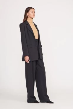 LUISA PANT | BLACK SUITING -Staud Outlet Store city blazer black 5 a9b834f0 410f 4d82 a831 41e2944dacb8