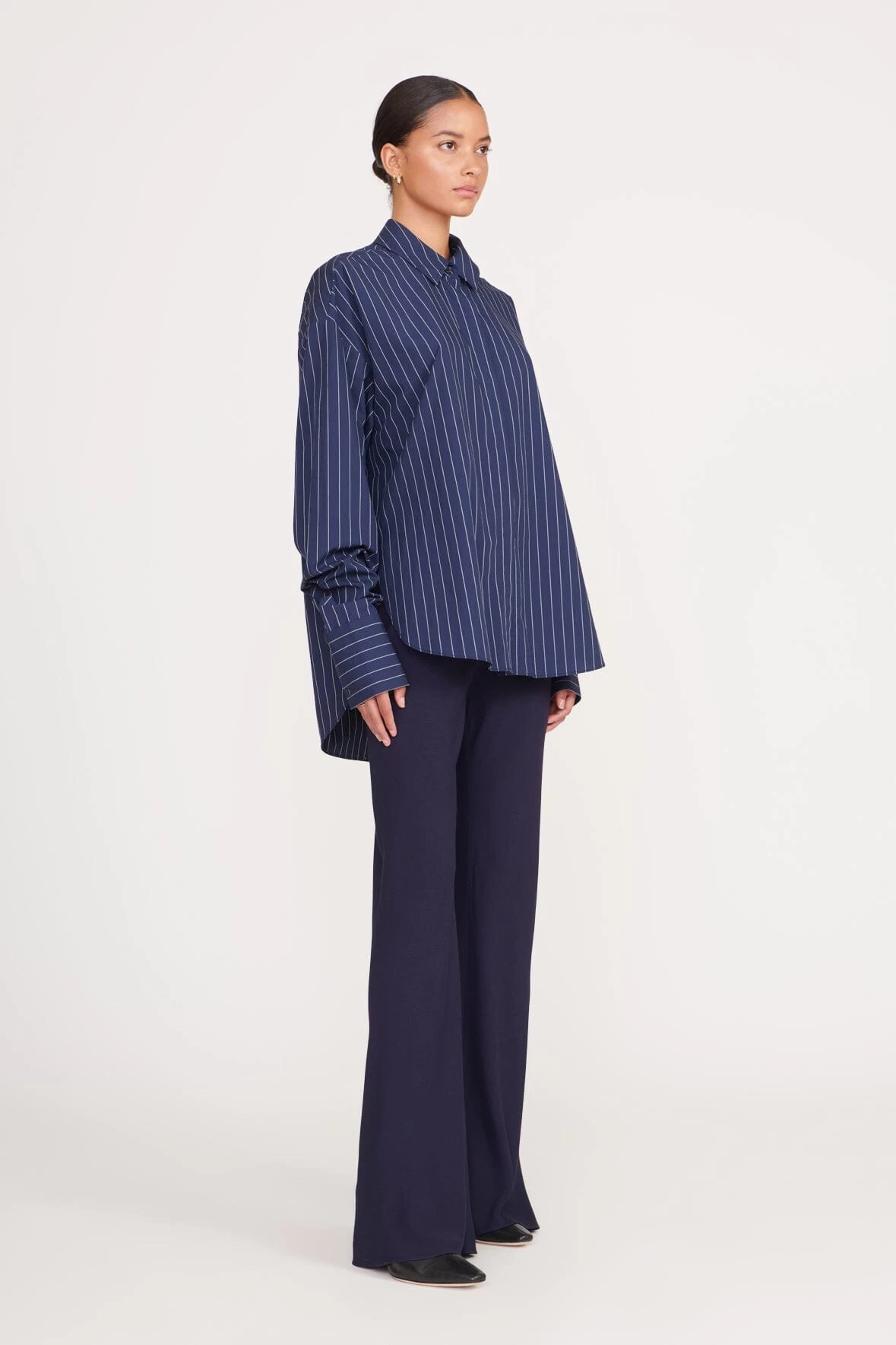 COLTON SHIRT | NAVY PINSTRIPE 2 COLTON SHIRT | NAVY PINSTRIPE - Image 2