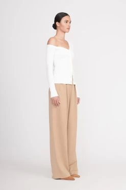 CRAFTSMAN SWEATER | IVORY -Staud Outlet Store craftsman sweater ivory 4 50bd42fd 969a 4ef8 9b17 7c1b5af9eca3