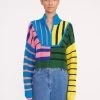 CROPPED HAMPTON SWEATER | FORMENTERA STRIPE