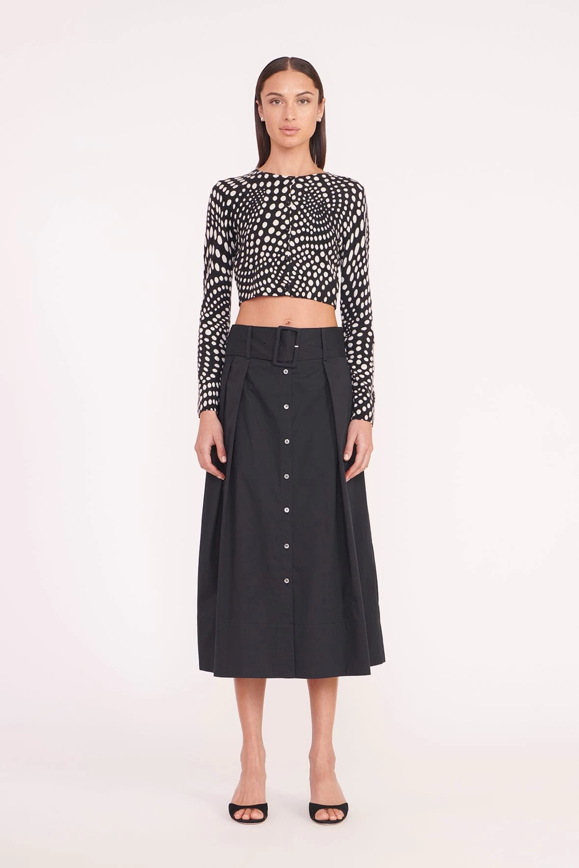 DEANNA SWEATER | BLACK WAVY DOT 2 DEANNA SWEATER | BLACK WAVY DOT - Image 2