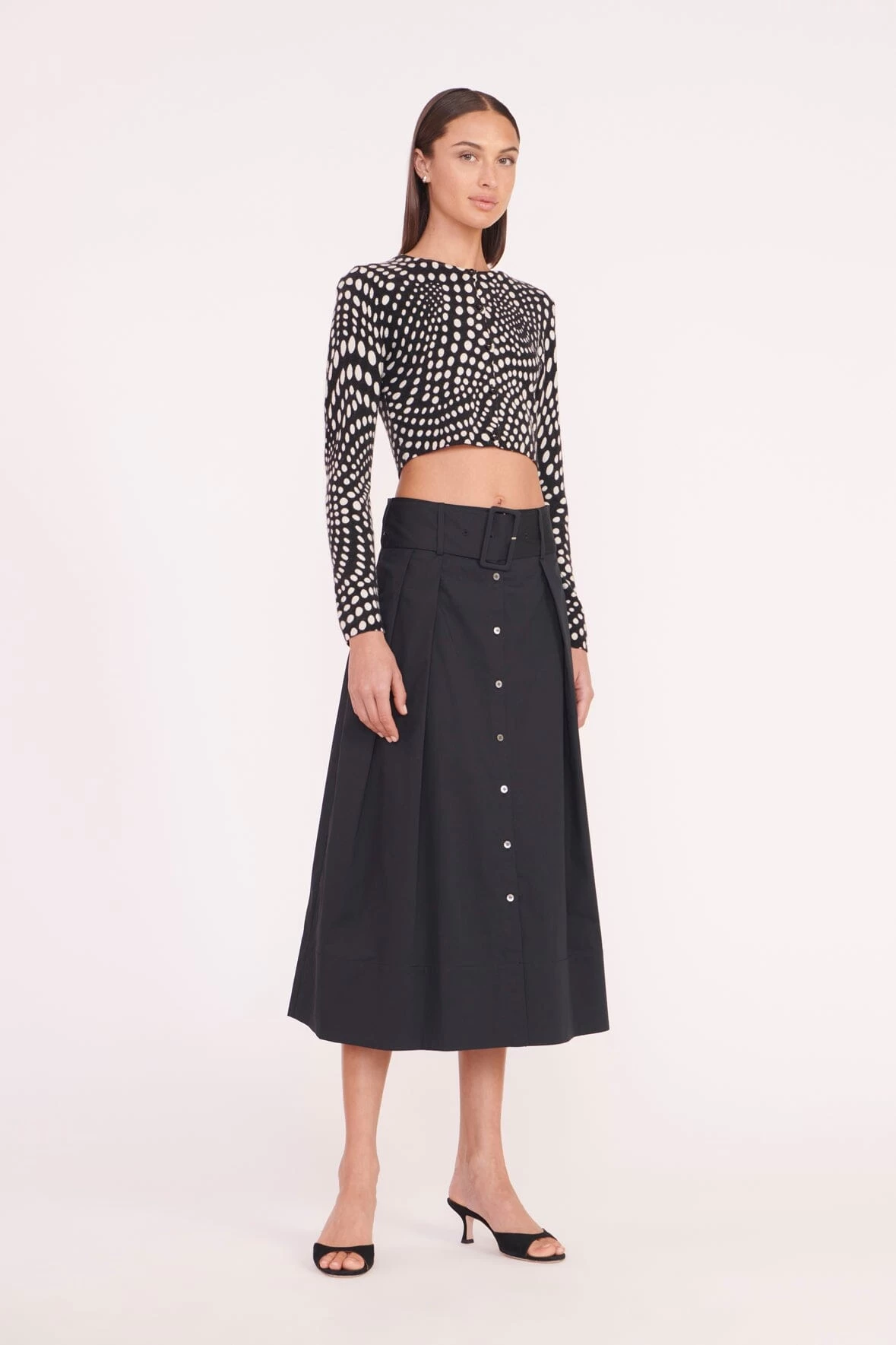 DEANNA SWEATER | BLACK WAVY DOT 4 DEANNA SWEATER | BLACK WAVY DOT - Image 4